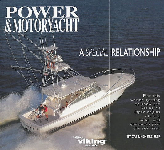 Viking 50 Open Power & Motoryacht Magazine Reprint Brochure