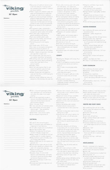 Viking 52 Open Specification Brochure