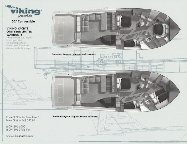 Viking 52 Convertible Specification Brochure