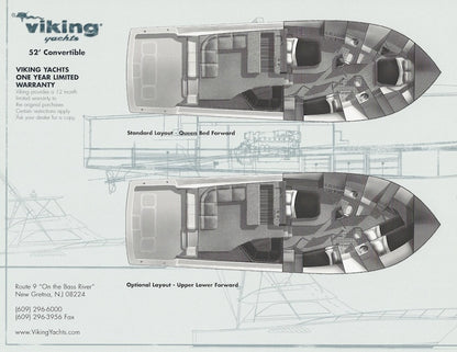 Viking 52 Convertible Specification Brochure