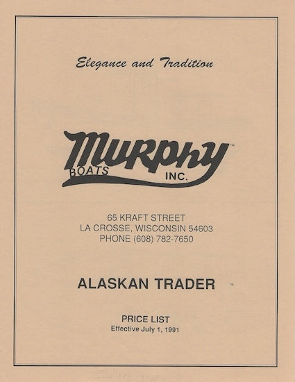 Murphy Alaskan Trader Brochure