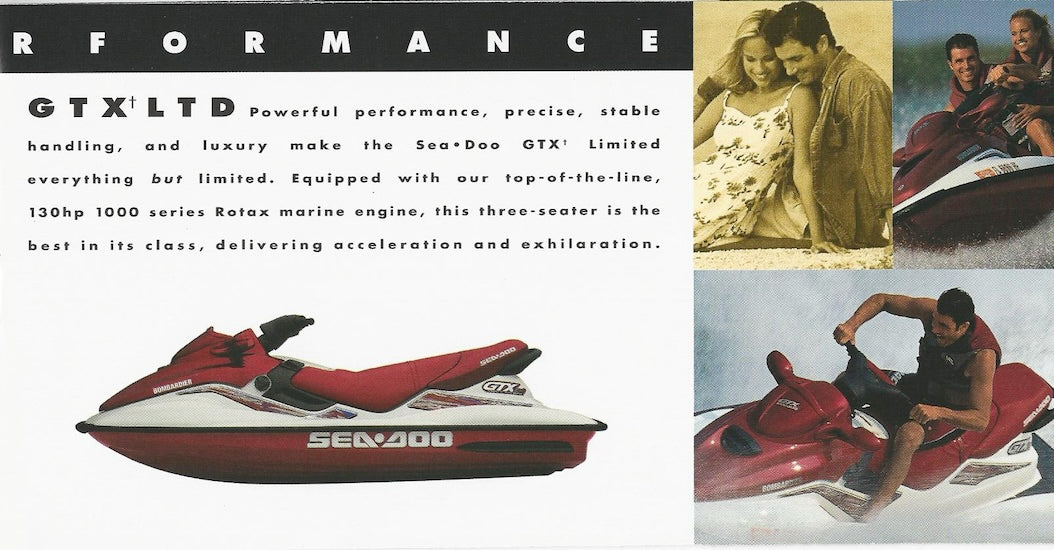 Sea Doo 1999 Mini Watercraft Brochure