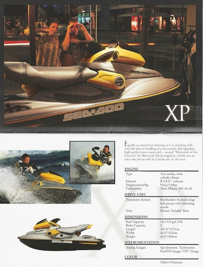 Sea Doo 2001 Watercraft Brochure