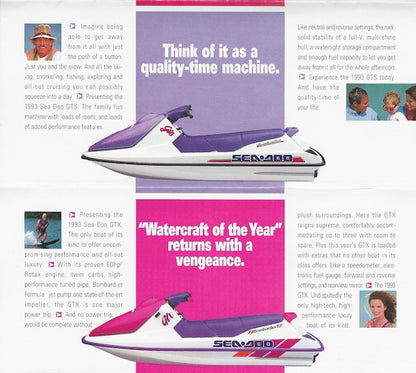 Sea Doo 1993 Mini Watercraft Brochure