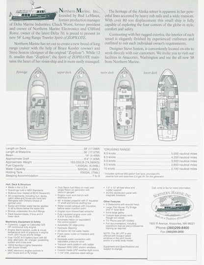 Northern Marine 58 Brochure