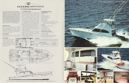 Huckins 51 Fairform Flyer Sportfisherman Brochure