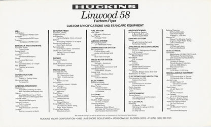 Huckins Linwood 58 Poster Plan Brochure