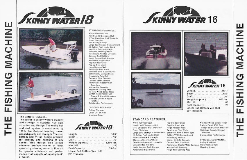 Palm Beach 1990s Fishing Brochure