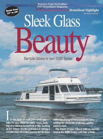 Gibson 5500 Houseboat Magazine Reprint Brochure