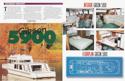 Gibson 5900 Houseboat Magazine Reprint Brochure