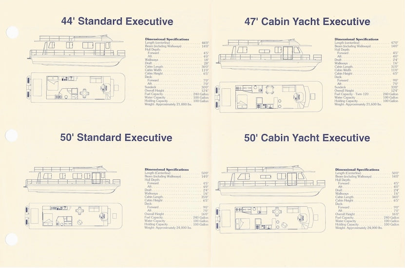Gibson Exectuive Series Specification Brochure