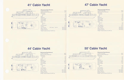 Gibson Cabin Yacht Series Specification Brochure