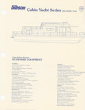 Gibson Cabin Yacht Series Specification Brochure