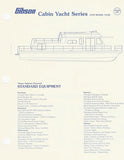 Gibson Cabin Yacht Series Specification Brochure