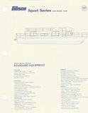 Gibson Sport Series Specification Brochure