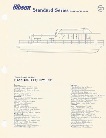 Gibson Standard Series Specification Brochure