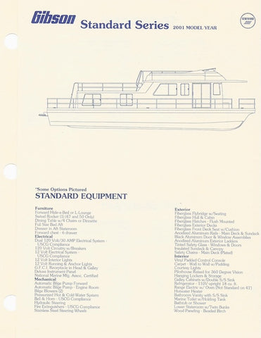 Gibson Standard Series Specification Brochure