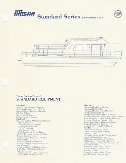 Gibson Standard Series Specification Brochure