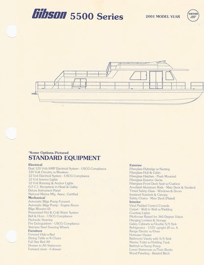 Gibson 5500 Series Specification Brochure