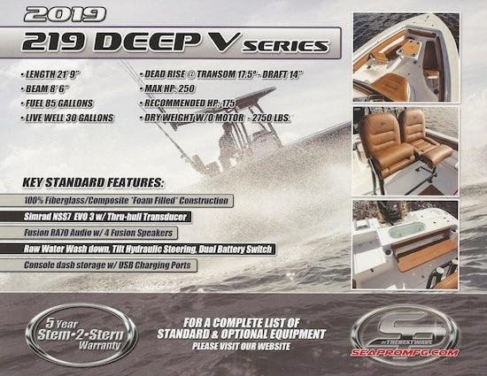 Sea Pro 219 Deep V Brochure