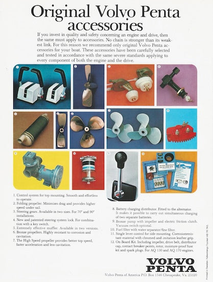 Volvo 1970s Marine Engines Brochure