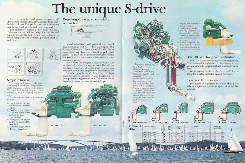 Volvo 1970s Sailboats Engines Brochure