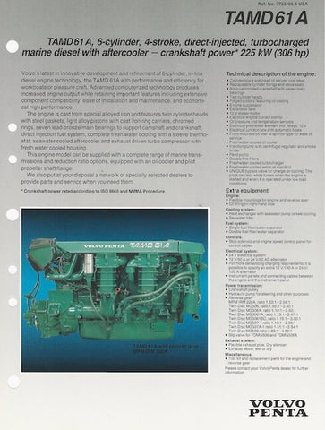 Volvo TAMD61A Specification Brochure