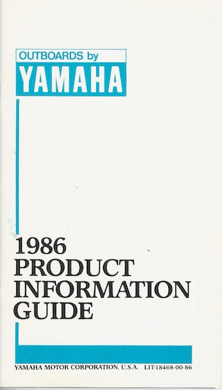 Yamaha 1986 Outboard Fact Book