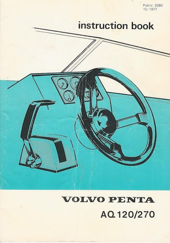 Volvo Penta AQ 120/270 Manual