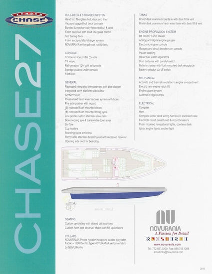 Novruania Chase 27 Specification Brochure