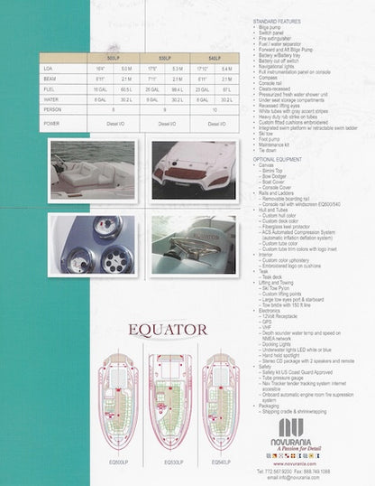 Novruania Equator Specification Brochure