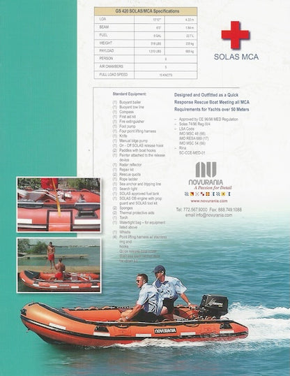 Novruania Solas MCA 4.2 Meter Specification Brochure