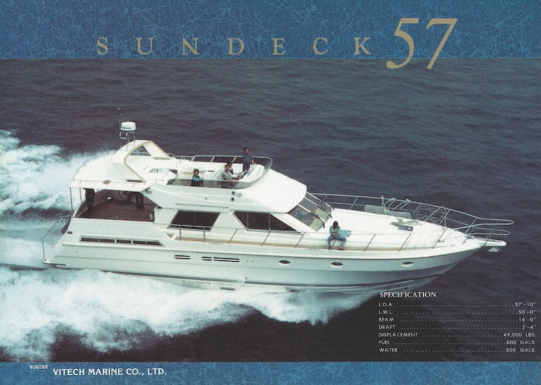 Vitech 57 Sundeck Specification Brochure