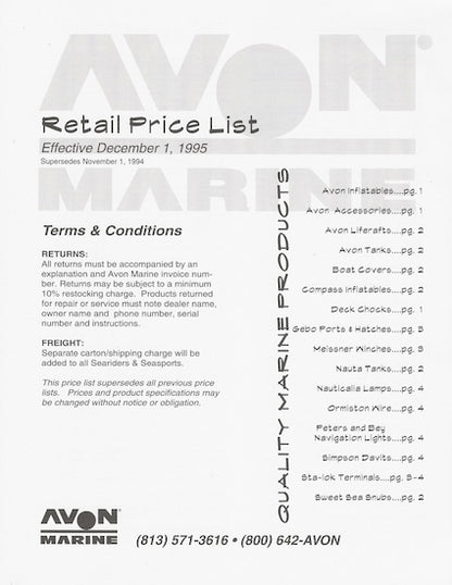 Avon 1996 Brochure