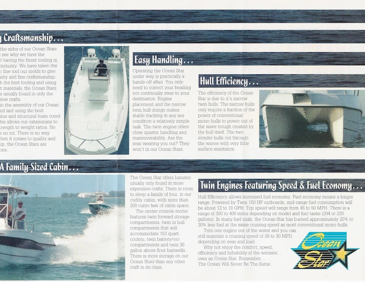 Ocean Star 250 Catamaran Brochure Brochure Package