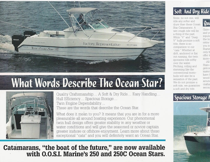 Ocean Star 250 Catamaran Brochure Brochure Package