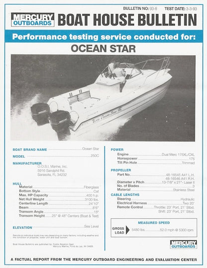 Ocean Star 250 Catamaran Brochure Brochure Package