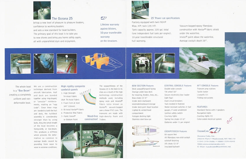 Ocean Cats Brochure