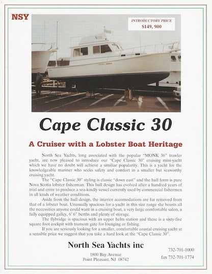 North Sea Cape Classic 30 Brochure