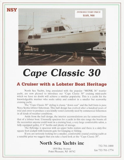 North Sea Cape Classic 30 Brochure