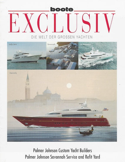 Palmer Johnson Boote Magazine Reprint Brochure
