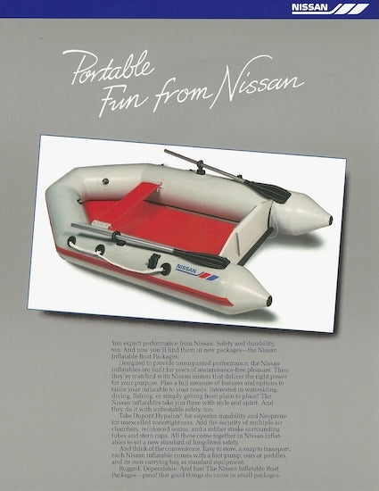 Nissan TRNX82 Inflatable Boat Brochure