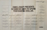 Chris Craft 1970 Poster Brochure