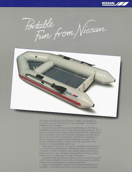 Nissan TRNX102 Inflatable Boat Brochure