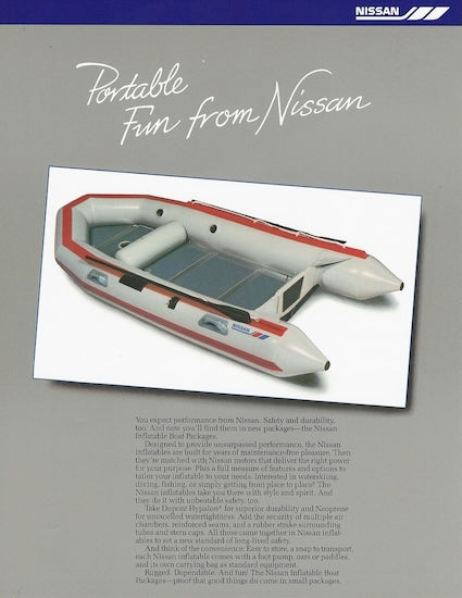 Nissan TRNX118 Inflatable Boat Brochure