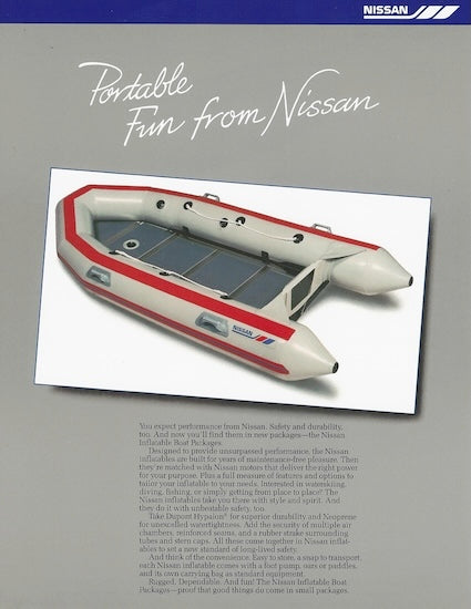 Nissan TRNX108 Inflatable Boat Brochure