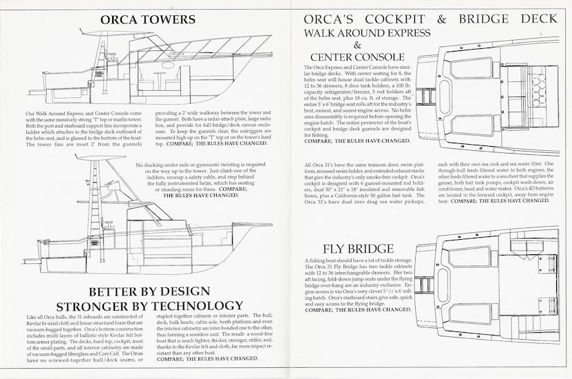 Orca 31 Specification Brochure