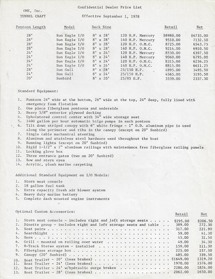 Tunnel Craft Pontoon Brochure