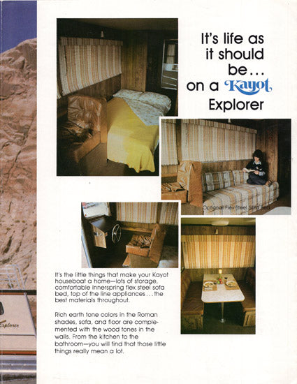 Kayot 1980s House Boat Brochure