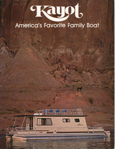 Kayot 1980s House Boat Brochure